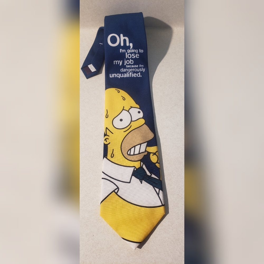 1998 The Simpsons Homer I'm going to Lose My Job Necktie